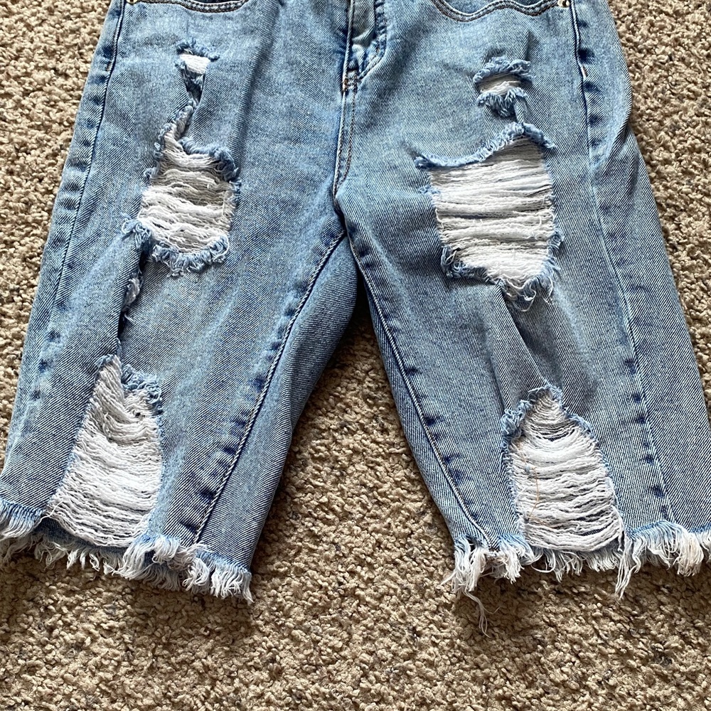 Wild Fable Ripped High Rise Jean Shorts - Picture 3 of 11